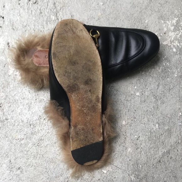 Gucci slides w/fur - Picture 9 of 11